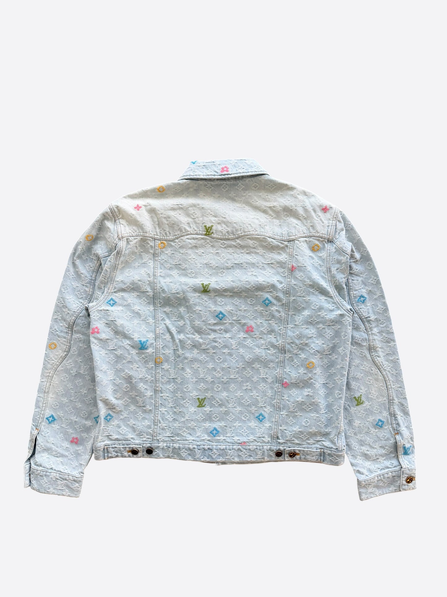 Louis Vuitton Tyler The Creator Blue & White Monogram Denim Jacket