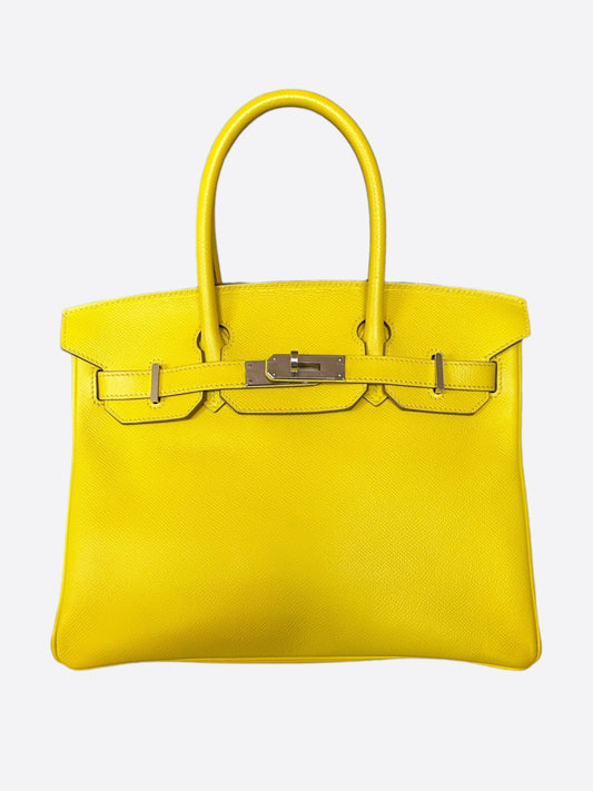 Hermes Yellow Epsom Birkin 30