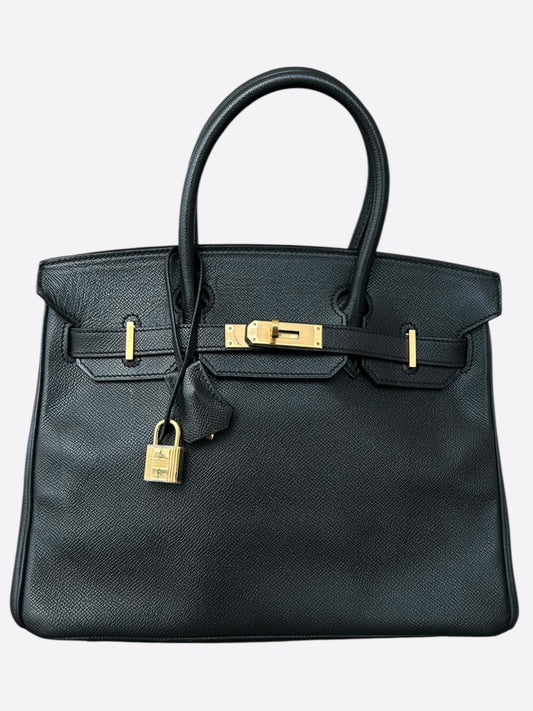 Hermes Black Epsom Birkin 30