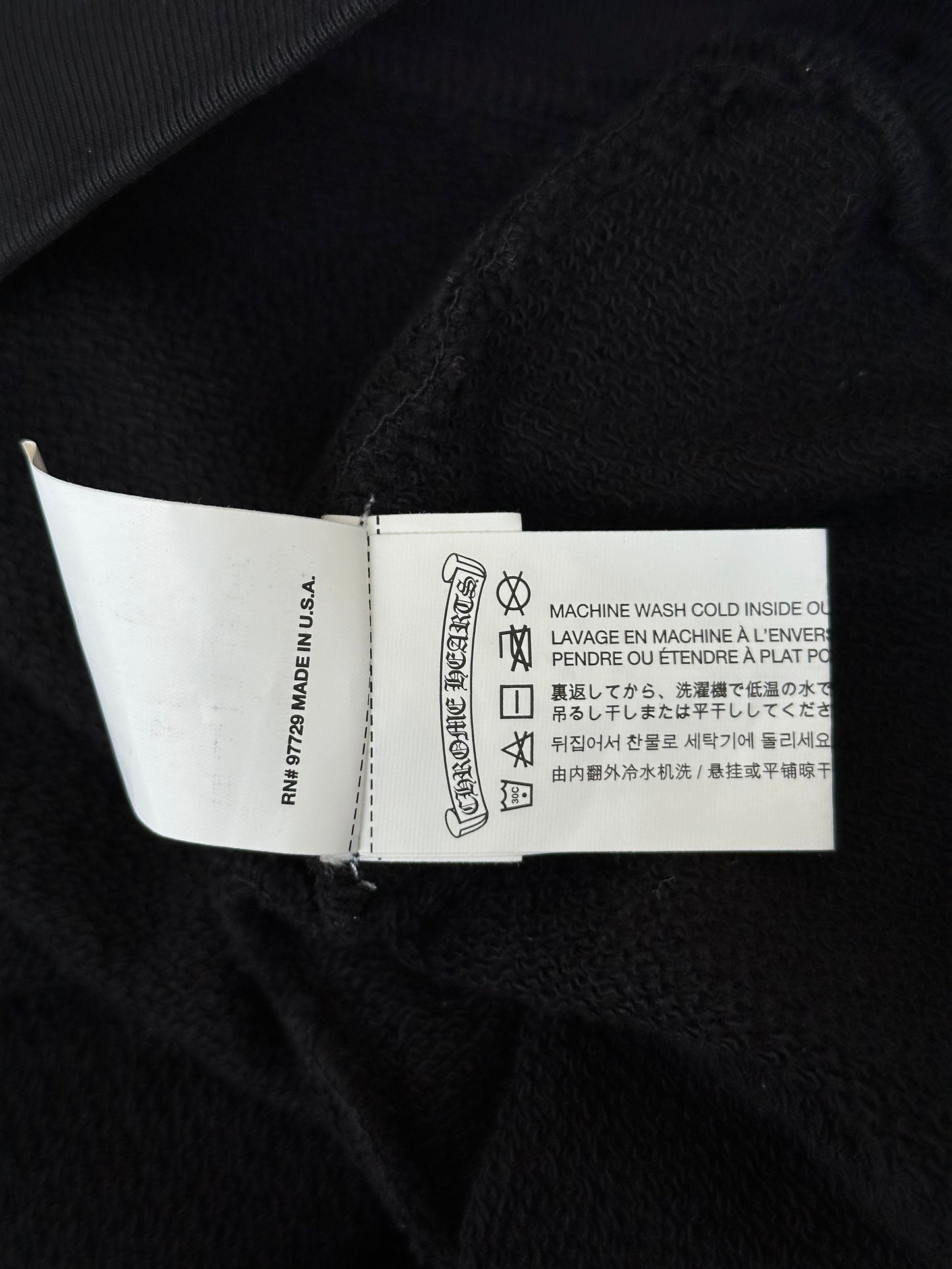 Chrome Hearts Black Matty Boy Eyes Hoodie