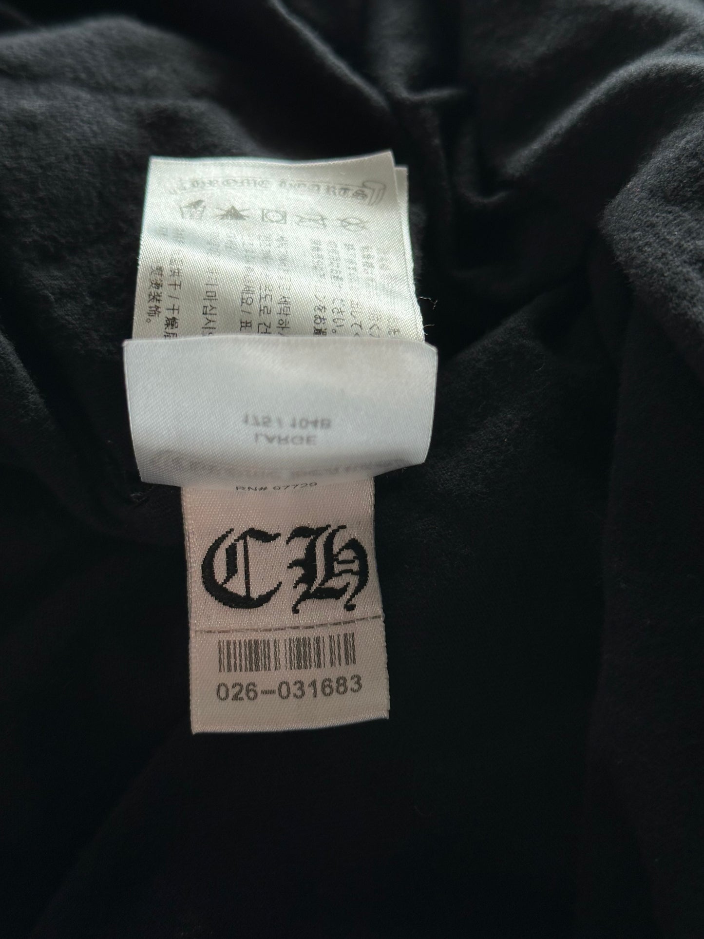 Chrome Hearts Black Multicolor Cross Logo T-Shirt