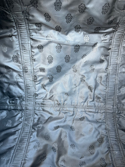 Chrome Hearts Black Leather 2XL Cross Patch Duffel Bag
