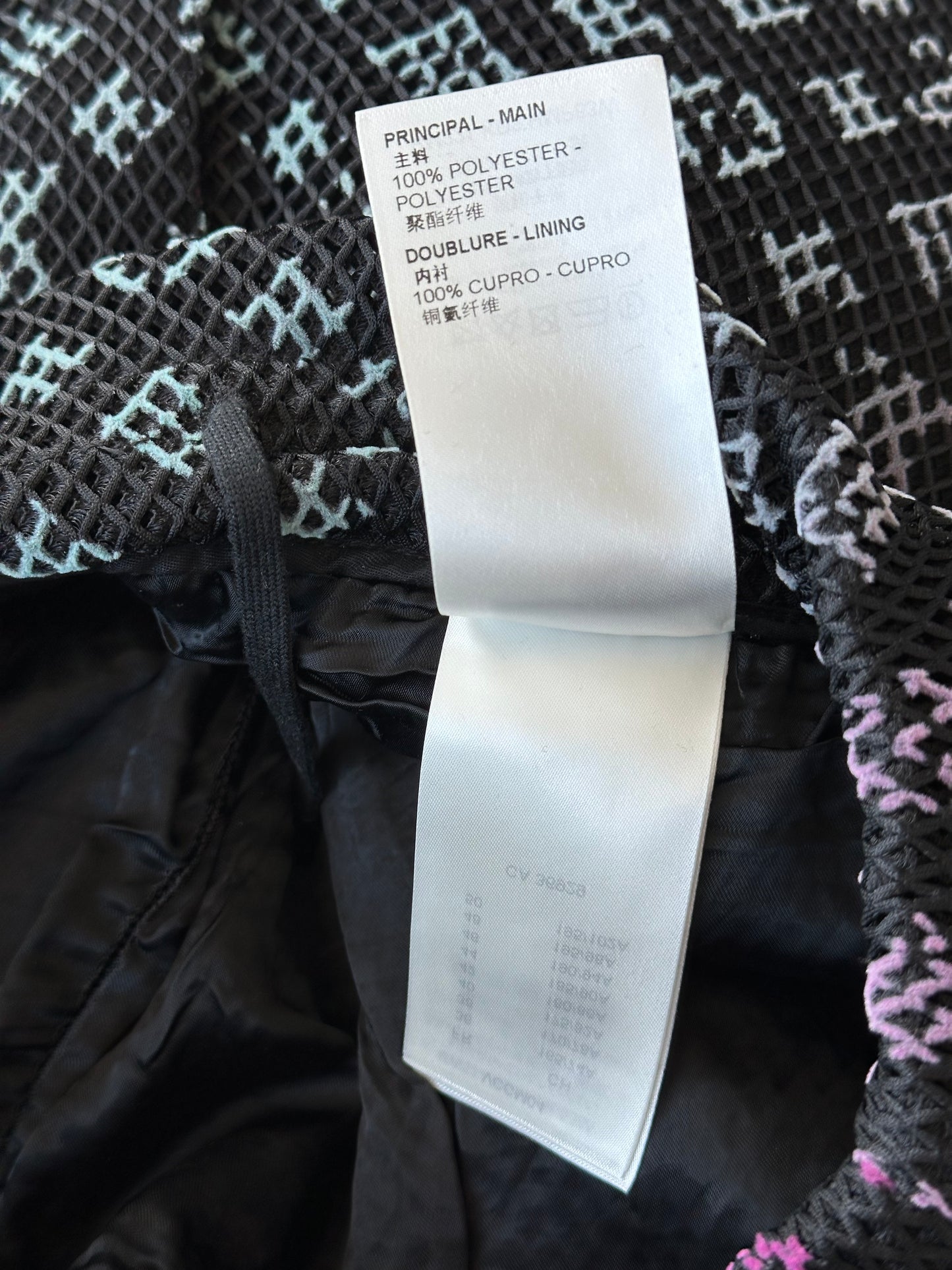 Louis Vuitton Black Rainbow Monogram Mesh Shorts