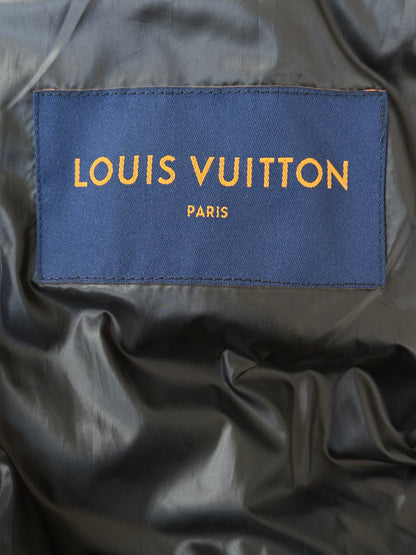 Louis Vuitton Black Flower Monogram Puffer Jacket