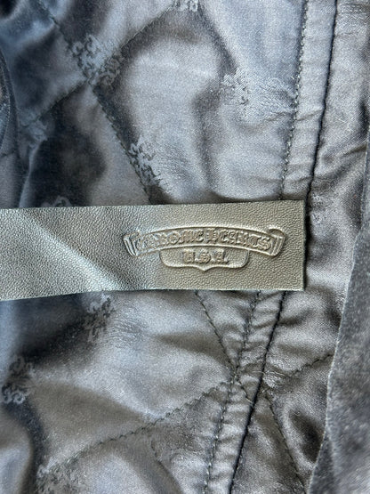 Chrome Hearts Grey & Yellow Floral Padded Flannel Jacket