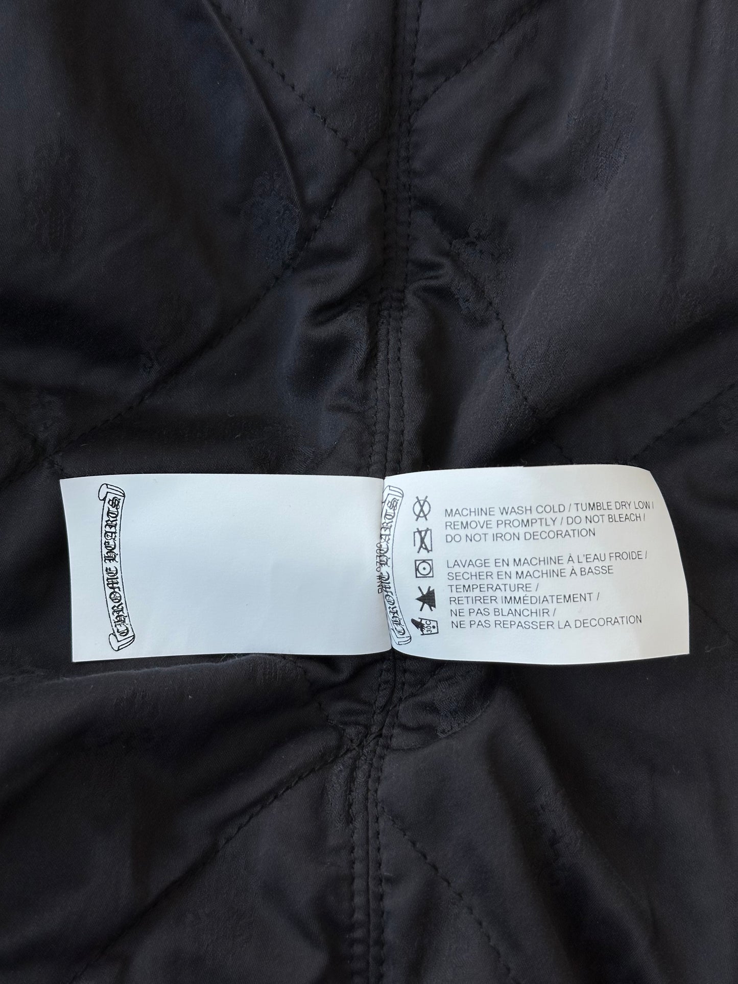 Chrome Hearts Grey & Yellow Floral Padded Flannel Jacket