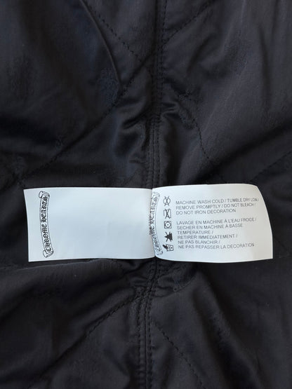 Chrome Hearts Grey & Yellow Floral Padded Flannel Jacket