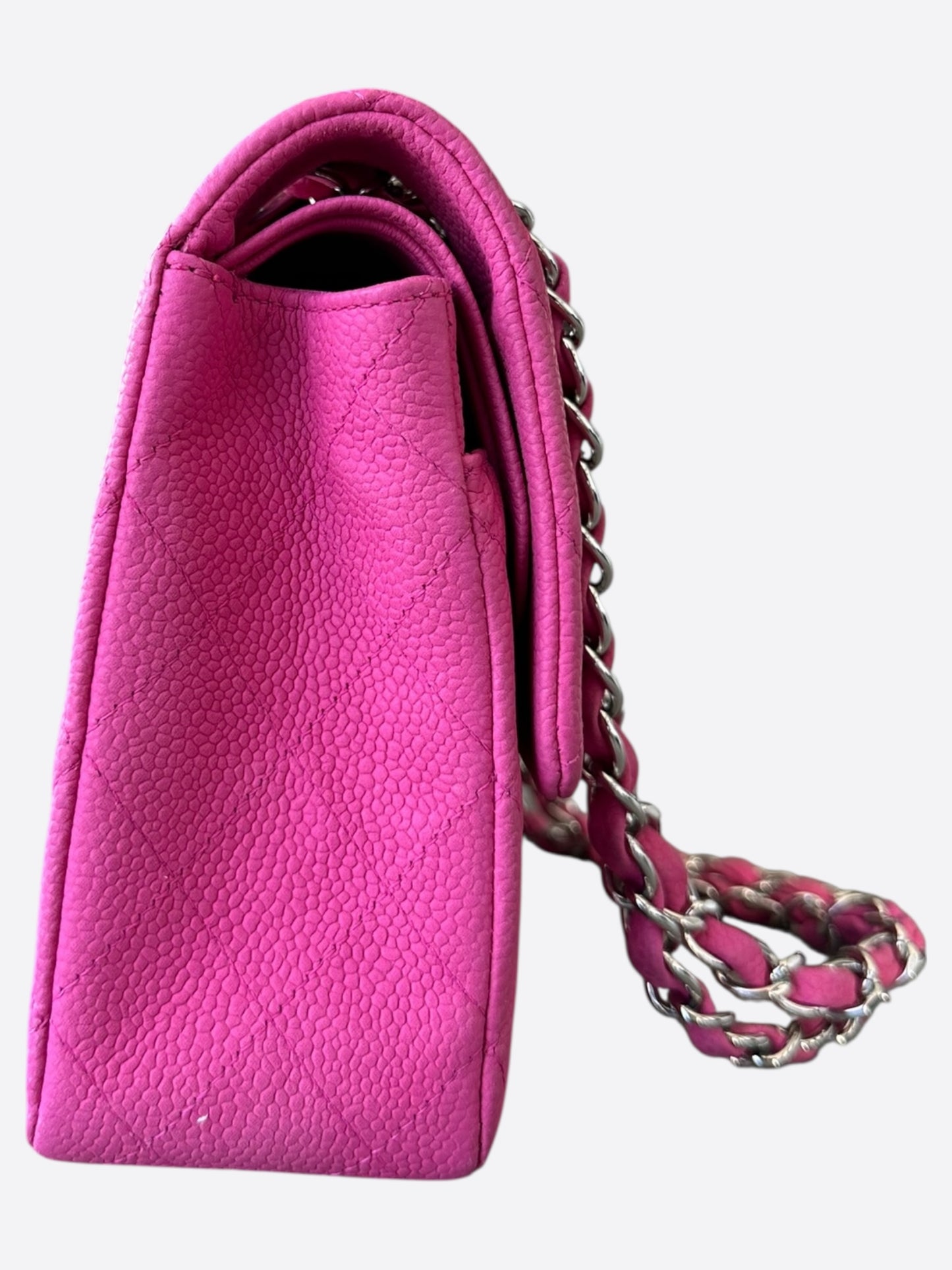 Chanel Pink Caviar Quilted Medium Flap Bag