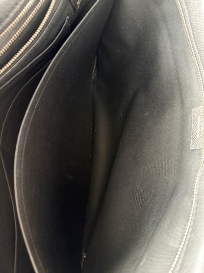 Louis Vuitton Black Taigarama Porte Documents Laptop Bag
