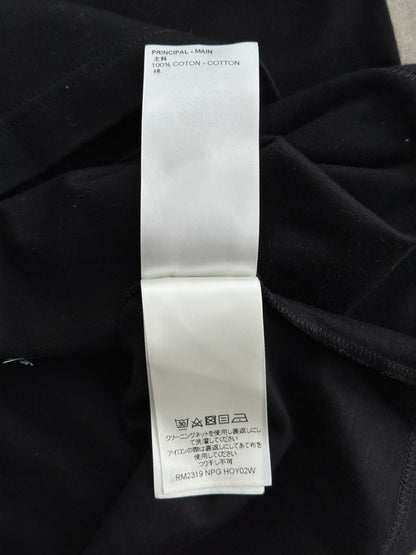 Louis Vuitton Black & White Frequency Logo Embroidered T-Shirt