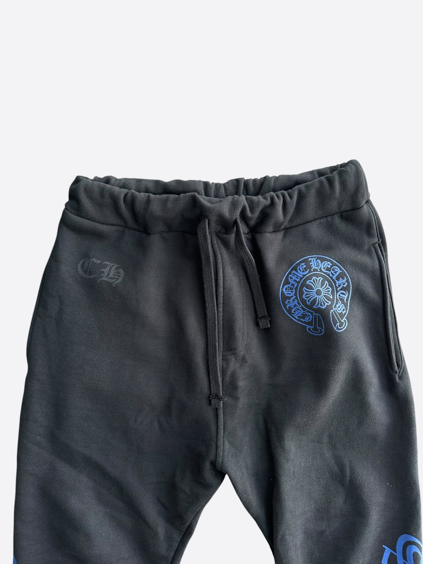 Chrome Hearts Black & Blue Horseshoe Logo Sweatpants