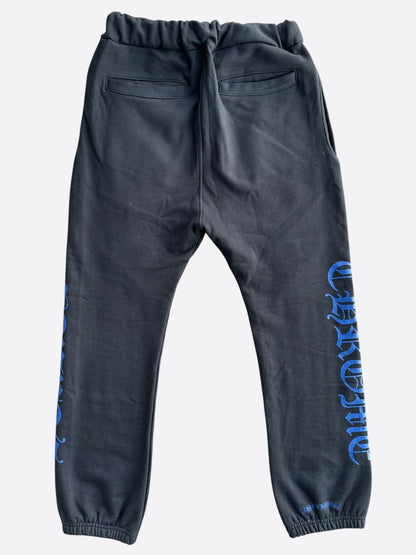Chrome Hearts Black & Blue Horseshoe Logo Sweatpants