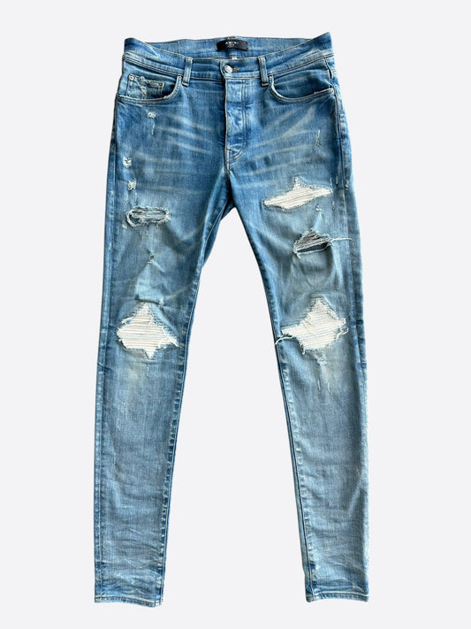 Amiri Clay Indigo & White Patch MX1 Jeans