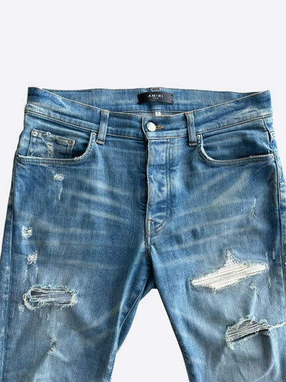 Amiri Clay Indigo & White Patch MX1 Jeans