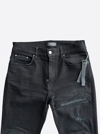 Amiri Black Patch MX1 Jeans
