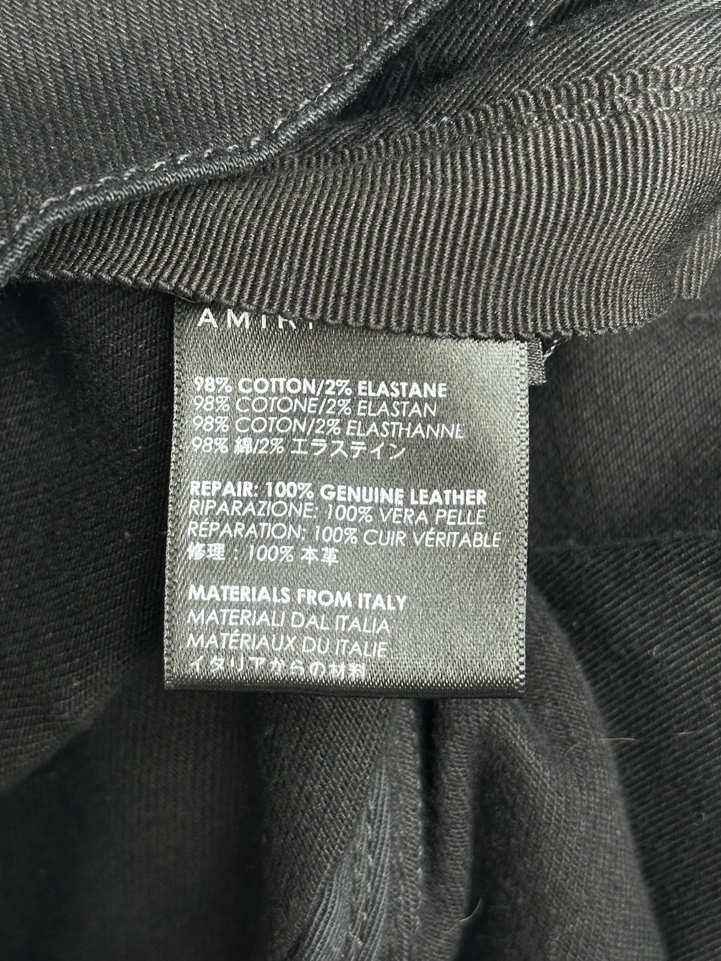 Amiri Black Patch MX1 Jeans