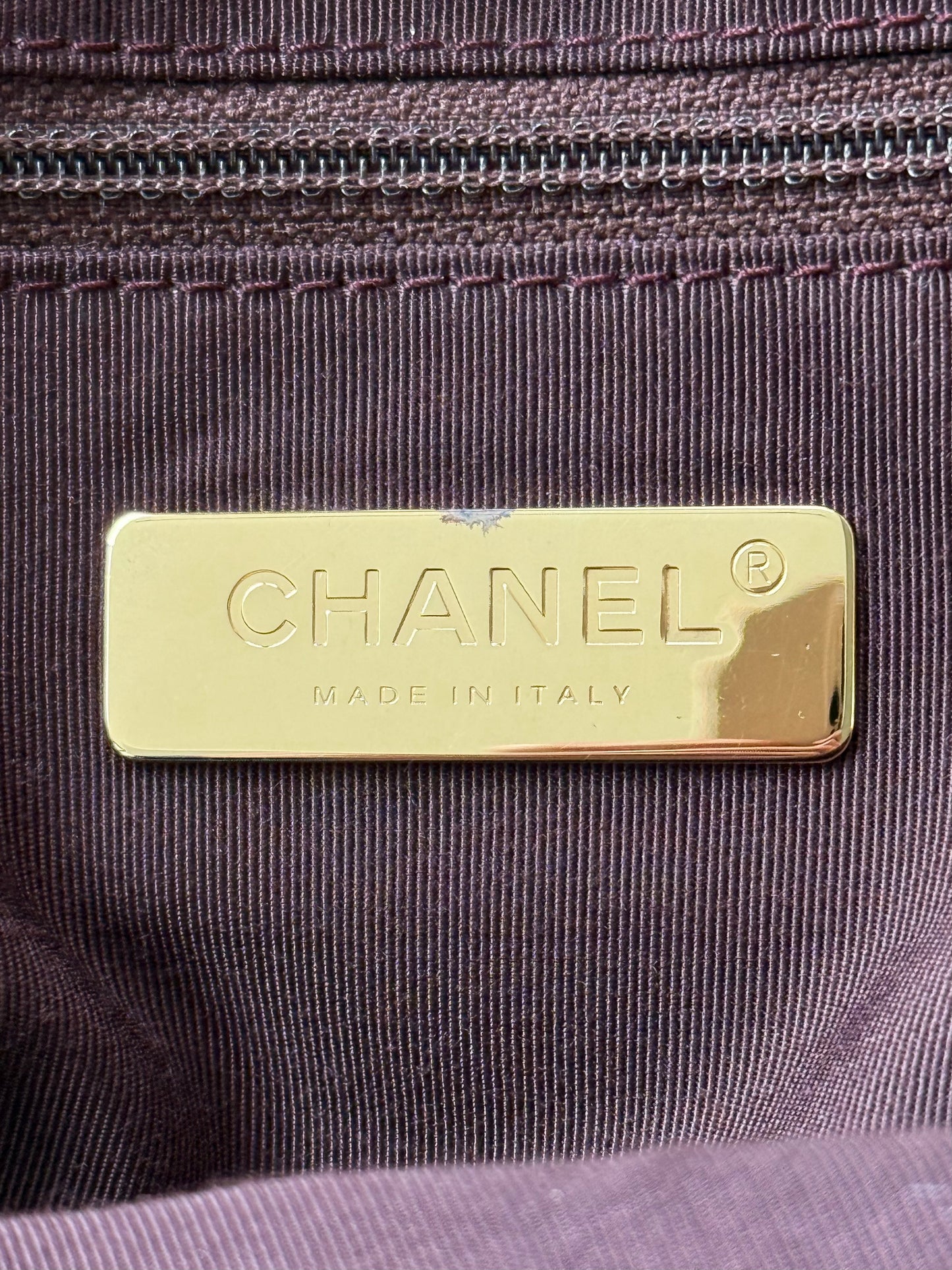 Chanel Gold & Multicolor Graffiti Print Tote Bag