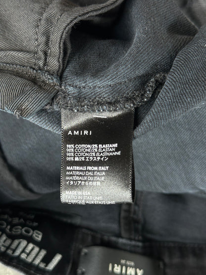 Amiri Faded Black & Red Plaid Patch MX1 Jeans