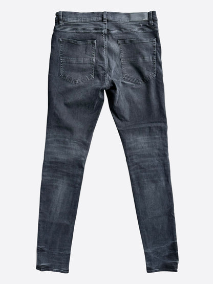 Amiri Faded Black & Red Plaid Patch MX1 Jeans