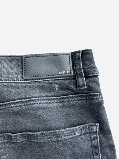 Amiri Faded Black & Red Plaid Patch MX1 Jeans