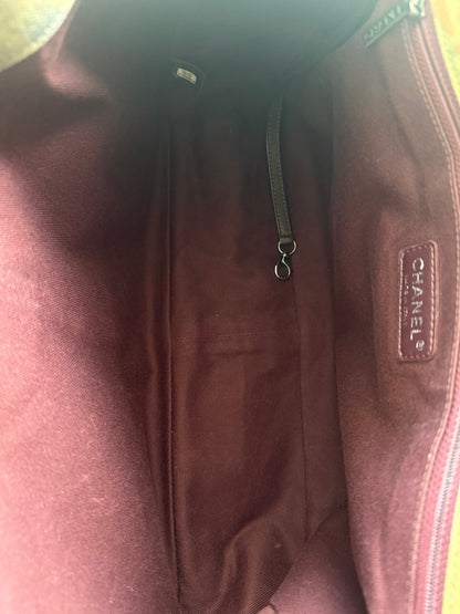 Chanel Khaki Green Graffiti On The Pavements Messenger Bag