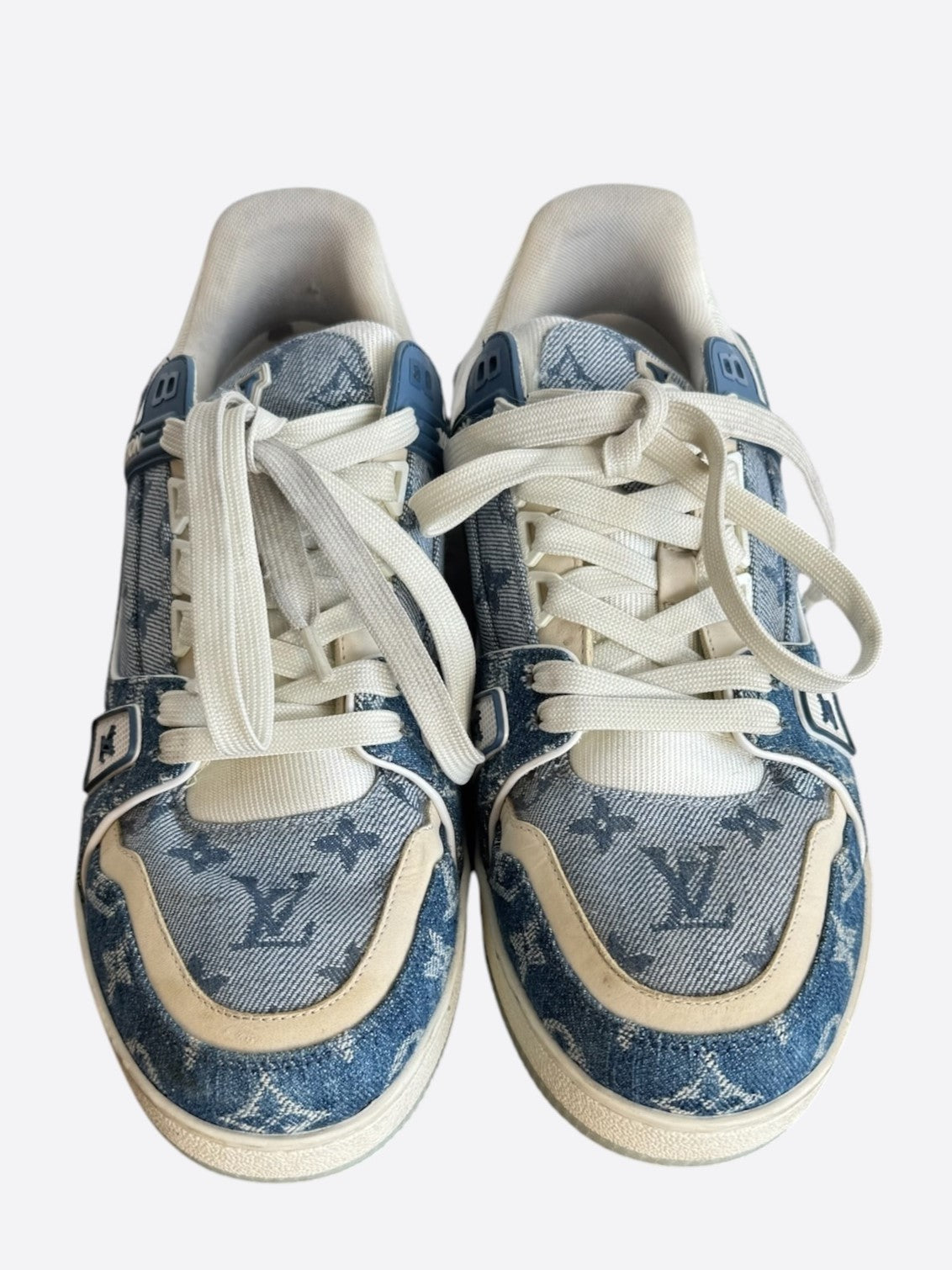 Louis Vuitton Blue Denim Monogram Trainers