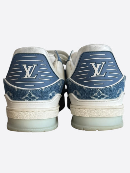Louis Vuitton Blue Denim Monogram Trainers