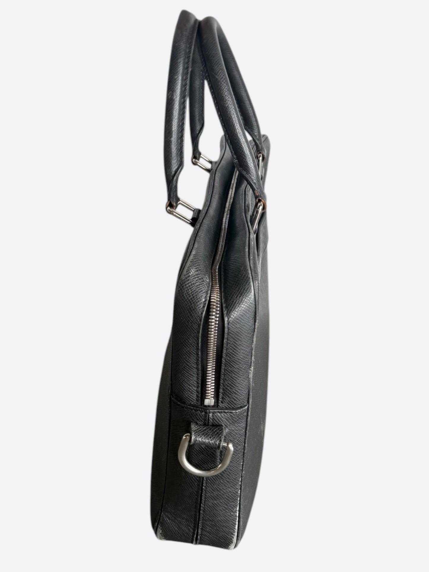 Louis Vuitton Black Taigarama Porte Documents Laptop Bag