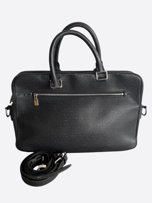 Louis Vuitton Black Taigarama Porte Documents Laptop Bag