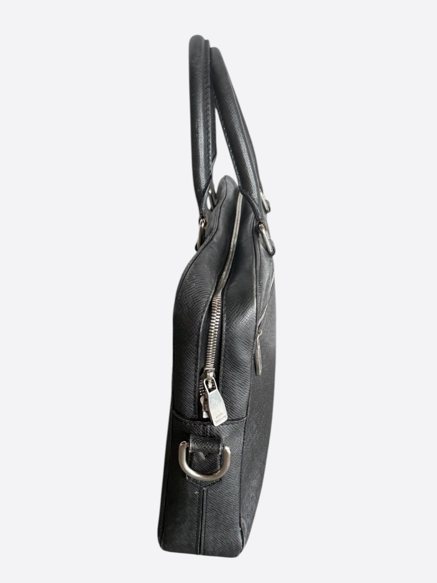 Louis Vuitton Black Taigarama Porte Documents Laptop Bag