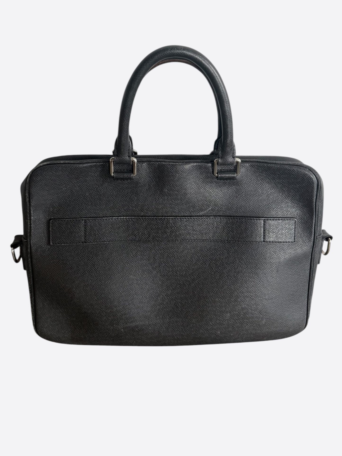 Louis Vuitton Black Taigarama Porte Documents Laptop Bag