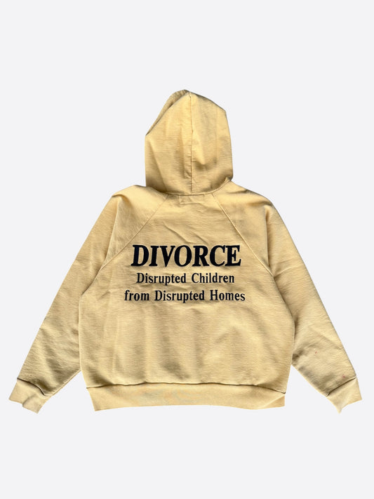 Enfants Riches Deprimes Yellow & Black Divorce Logo Hoodie