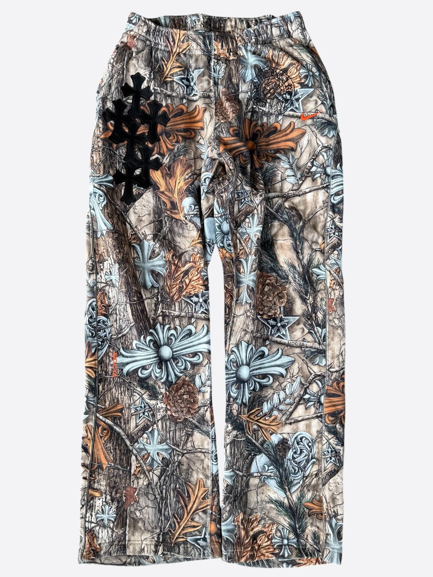 Chrome Hearts Nike NOCTA Camouflage & Black Cross Patch Sweatpants
