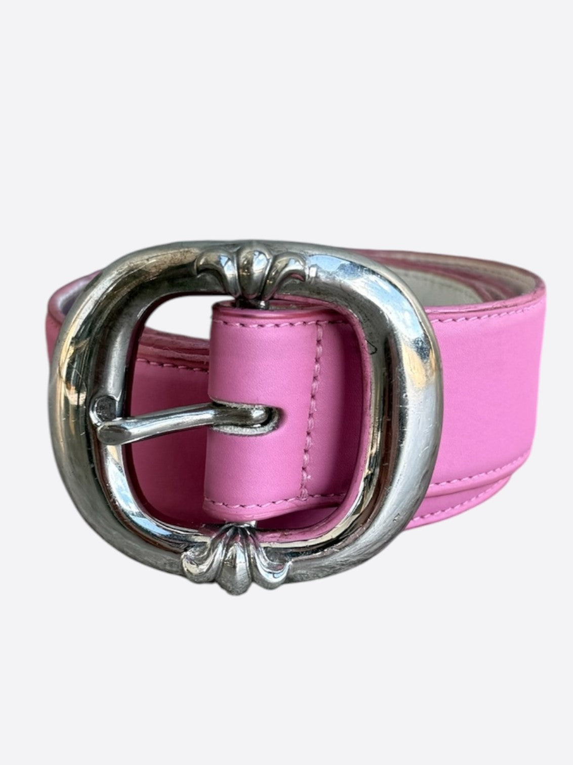 Chrome Hearts Pink & Silver Gunslinger Belt