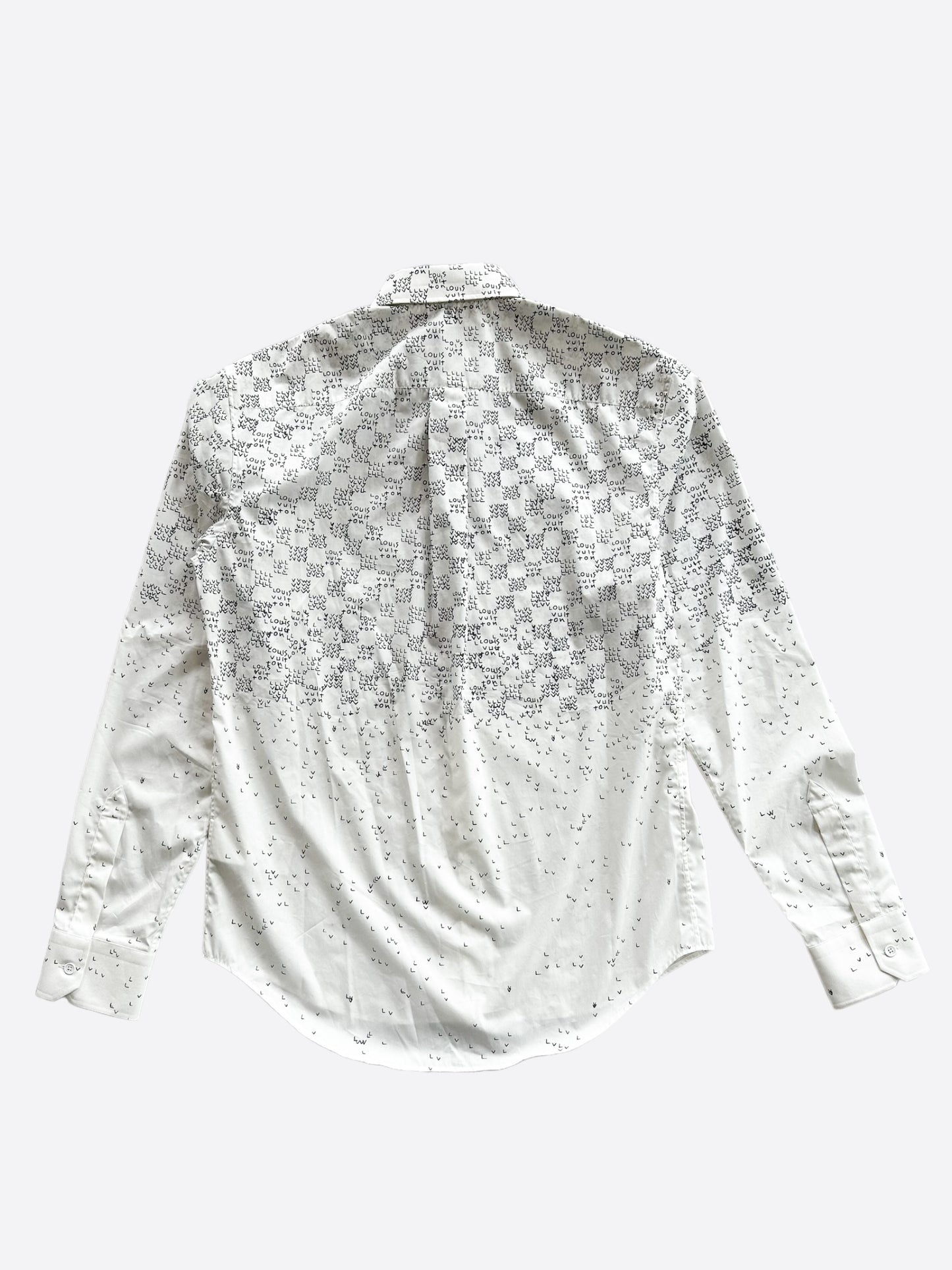 Louis Vuitton White LV Spread Button Up Shirt