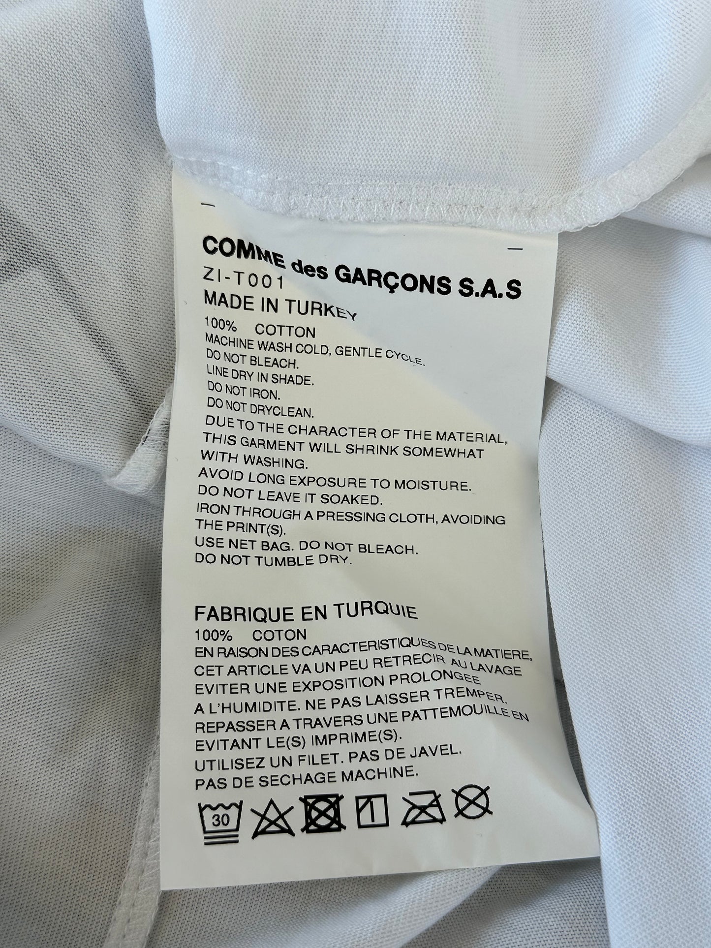 Chrome Hearts Dover Street Market White Scroll Logo T-Shirt