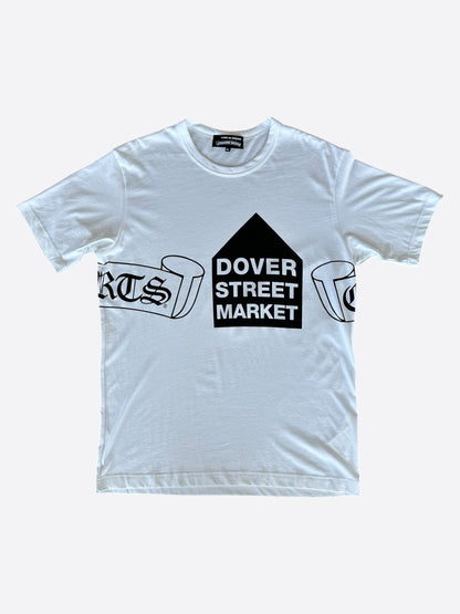 Chrome Hearts Dover Street Market White Scroll Logo T-Shirt