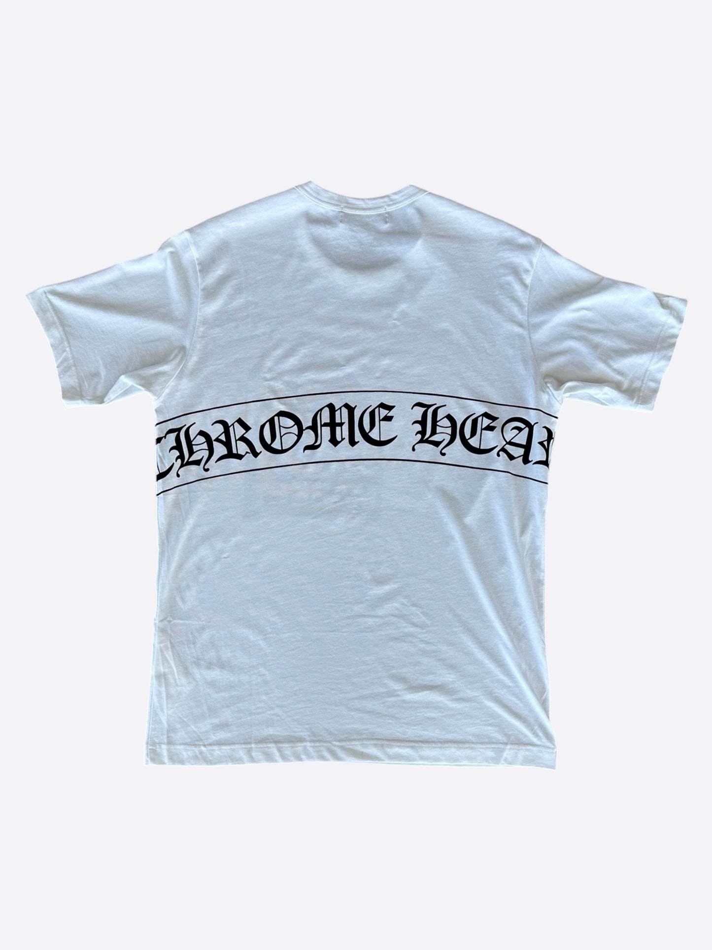 Chrome Hearts Dover Street Market White Scroll Logo T-Shirt
