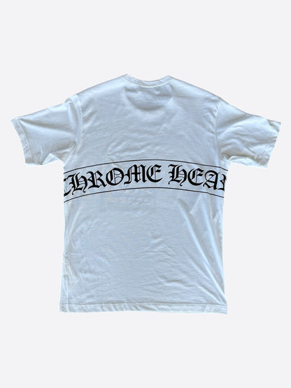 Chrome Hearts Dover Street Market White Scroll Logo T-Shirt