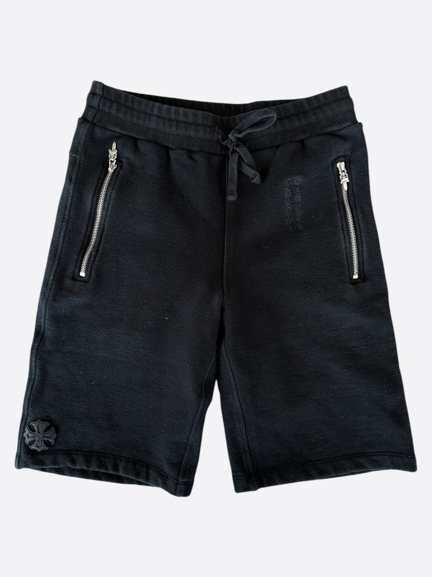 Chrome Hearts Black Cross Patch Shorts
