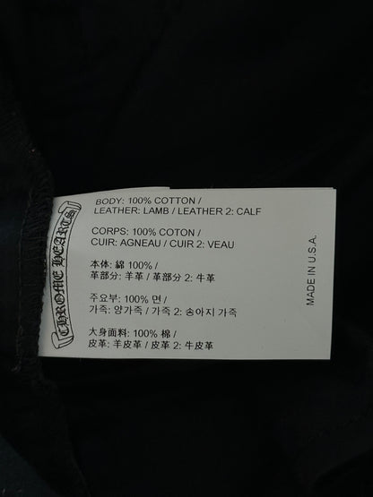 Chrome Hearts Black & Red Cross Patch Shorts