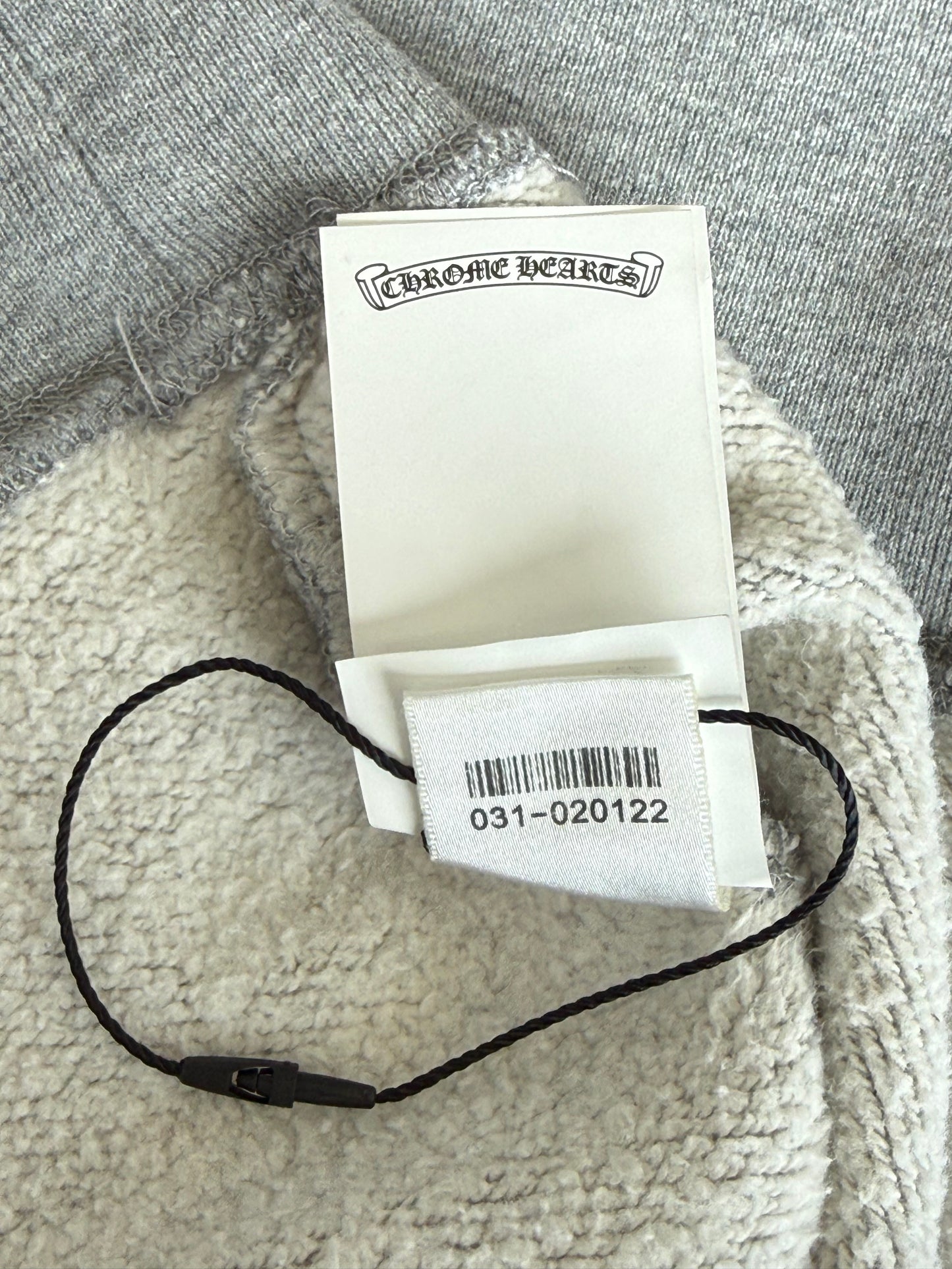 Chrome Hearts Grey & Black Triple Cross Patch Paper Jam Hoodie