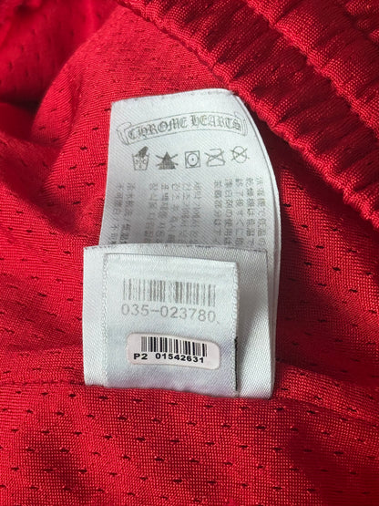 Chrome Hearts Matty Boy Red Form Mesh Trackpants
