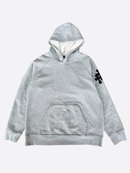 Chrome Hearts Grey & Black Triple Cross Patch Paper Jam Hoodie