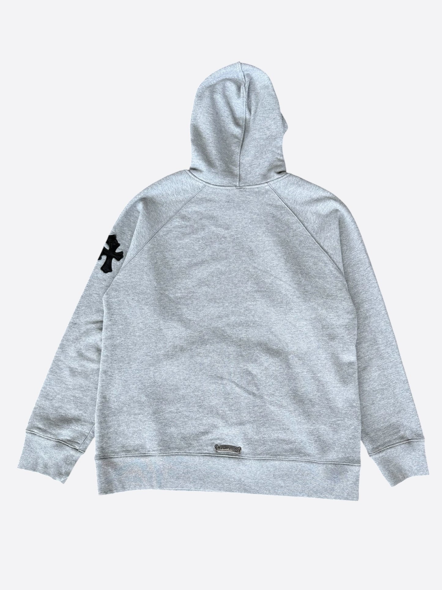 Chrome Hearts Grey & Black Triple Cross Patch Paper Jam Hoodie