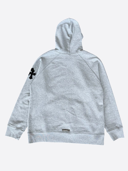 Chrome Hearts Grey & Black Triple Cross Patch Paper Jam Hoodie