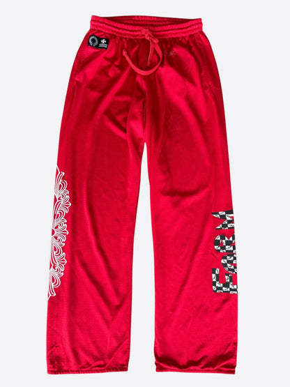 Chrome Hearts Matty Boy Red Form Mesh Trackpants