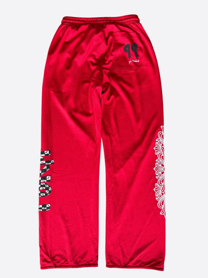 Chrome Hearts Matty Boy Red Form Mesh Trackpants