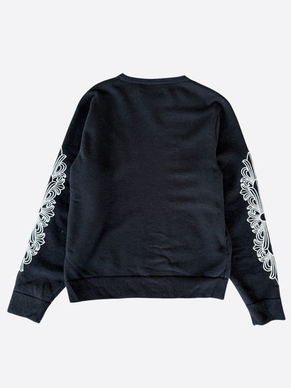 Chrome Hearts Black & White Floral Cashmere Sweater