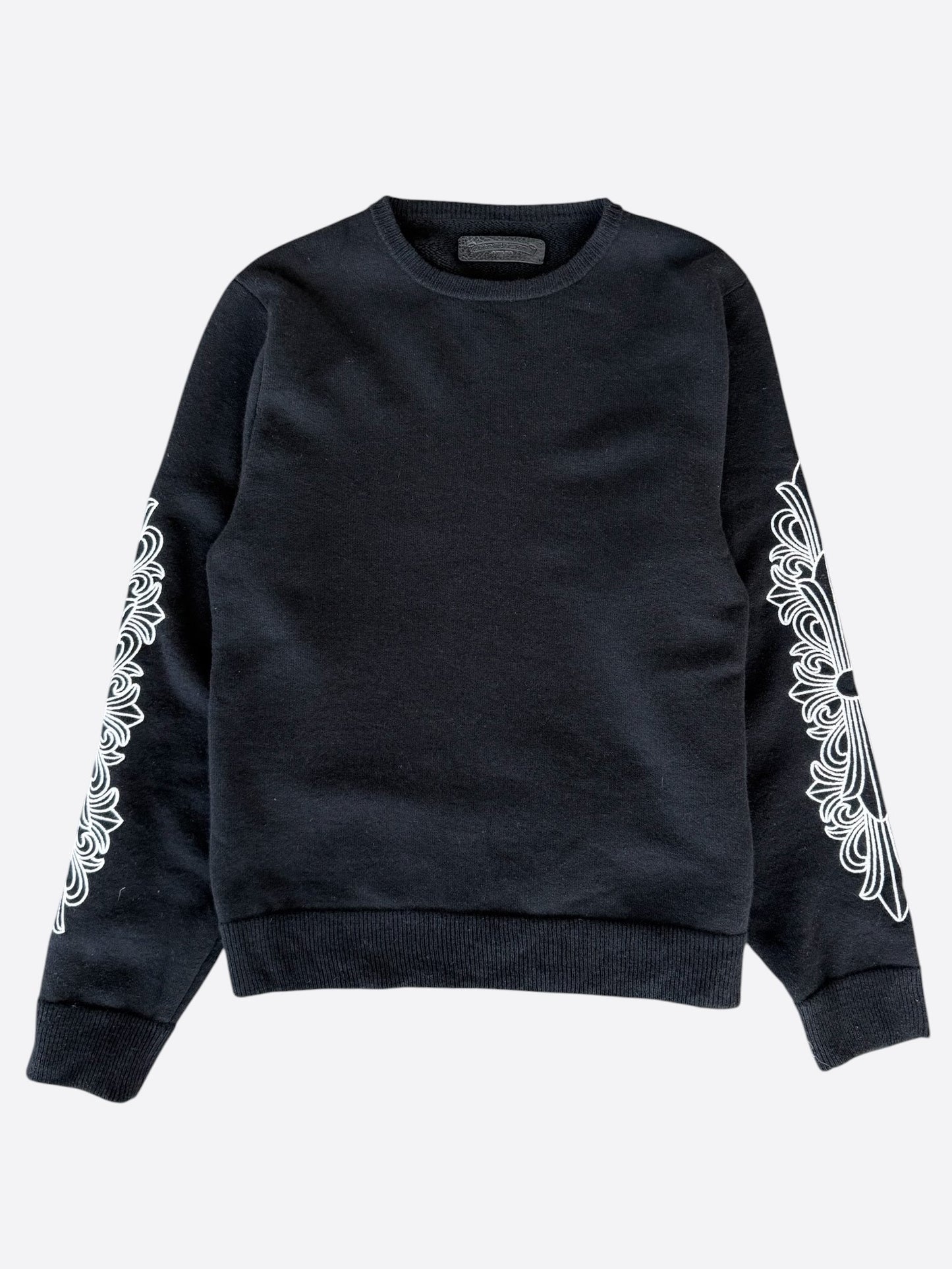 Chrome Hearts Black & White Floral Cashmere Sweater